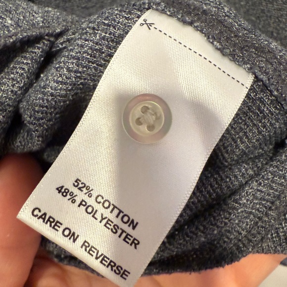 Billy Reid Long Sleeve Henley Size Large Dark Gray Charcoal - Picture 9 of 10